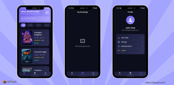 Cinema Booking App | Flutter - Image 2