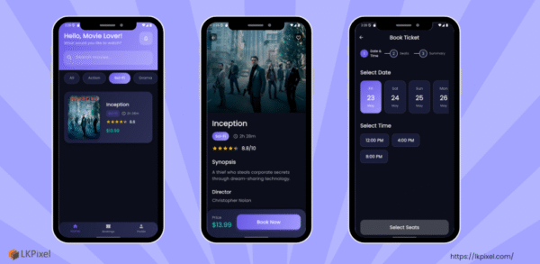 Cinema Booking App | Flutter - Image 3