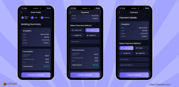 Cinema Booking App | Flutter - Image 5