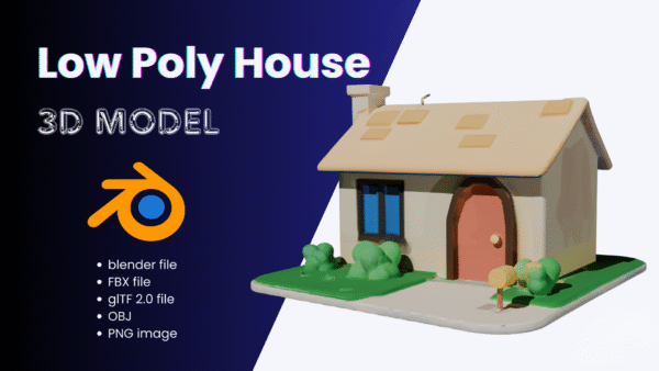 Low Poly 3D House Model