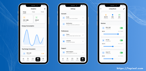 IOT House Control System | Mobile| Flutter - Image 3