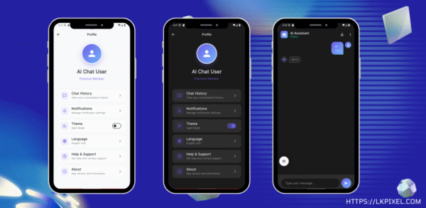 AI Chatbot Flutter App UI - Image 4