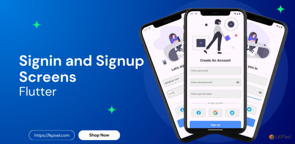 Sign Up and Sign In screens