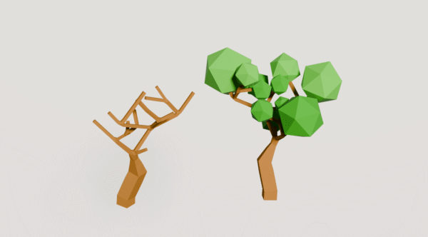 Low Poly Tree 3D Model - Image 2