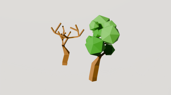 Low Poly Tree 3D Model - Image 3